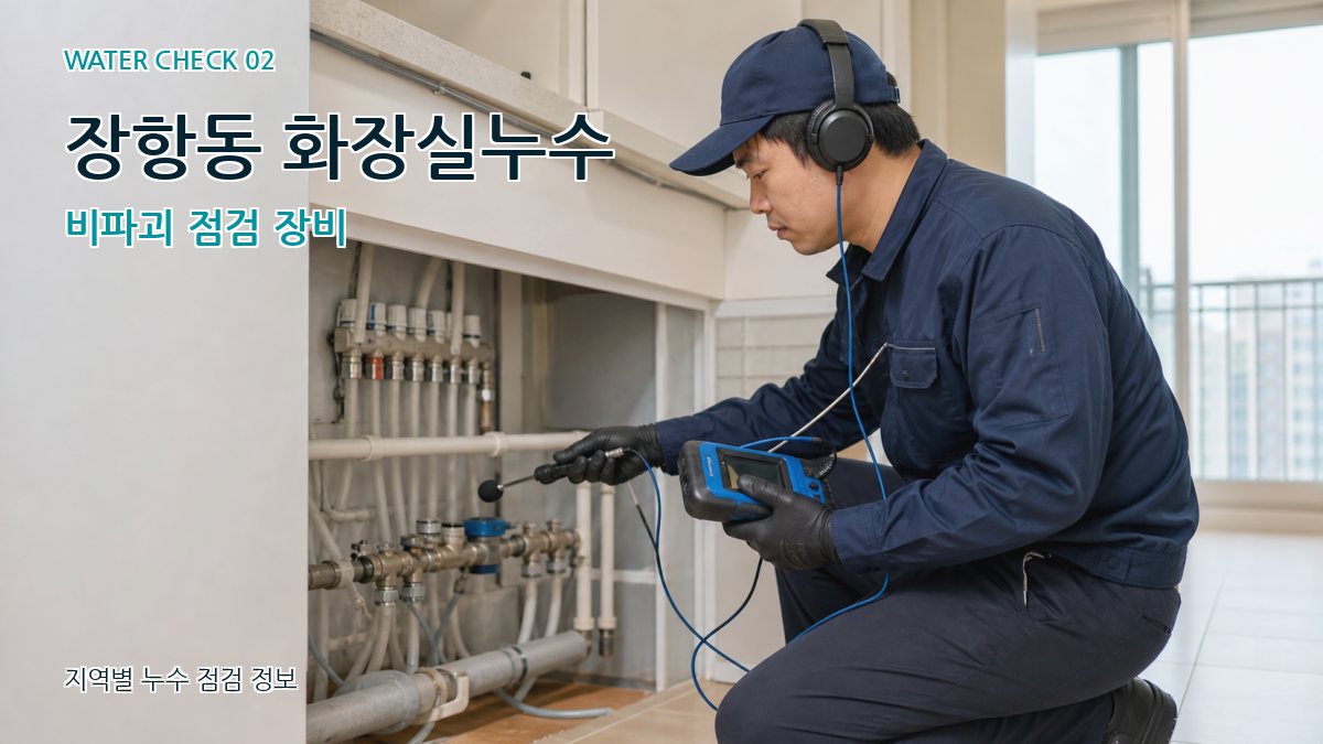 장항동 화장실누수 비파괴 점검 장비