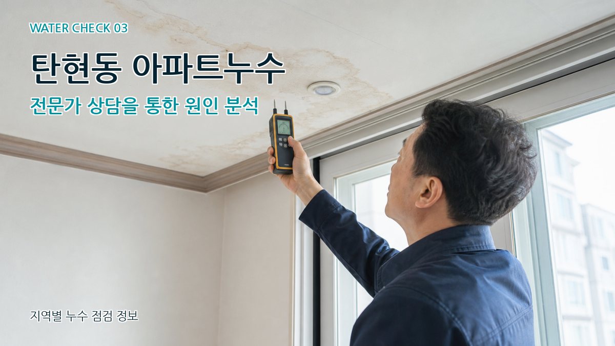 탄현동 천장누수 누수탐지 이미지