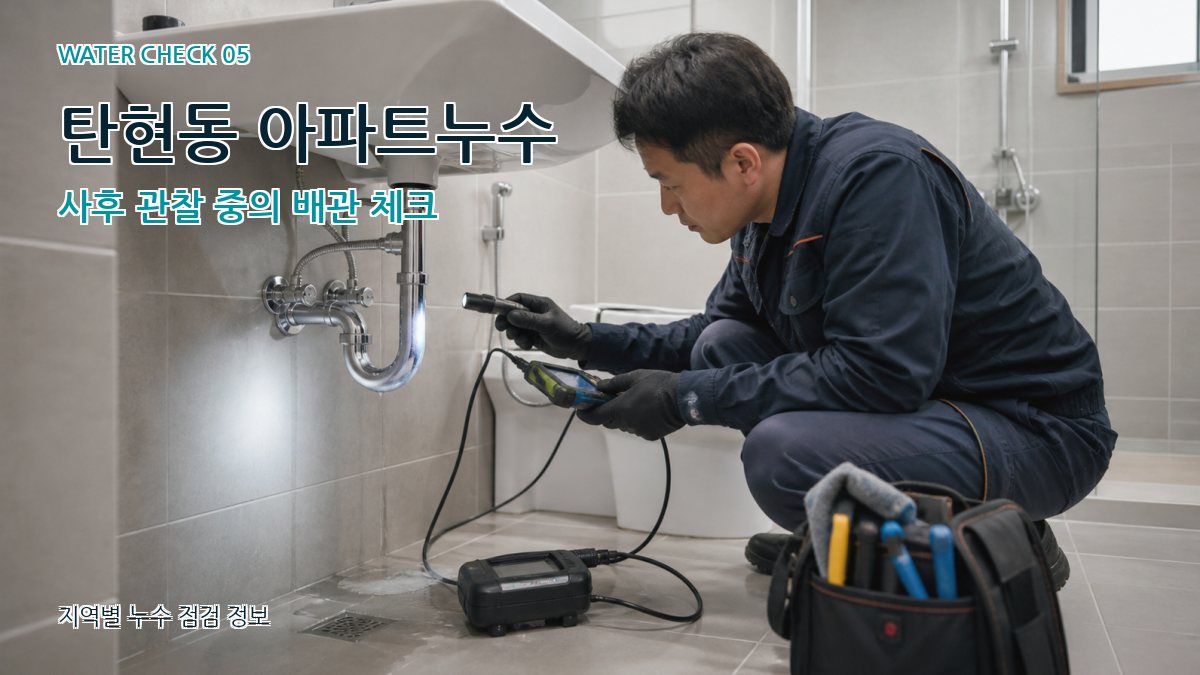 탄현동 누수공사 누수탐지 이미지