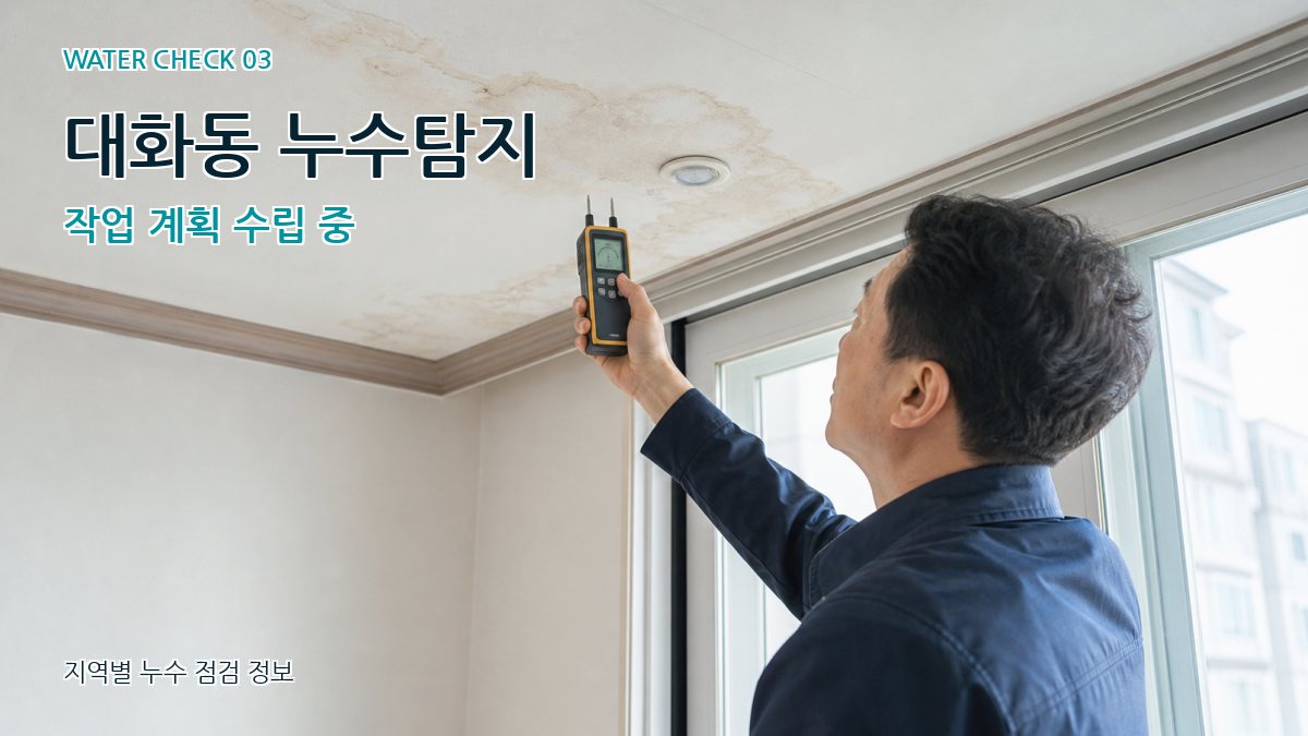 대화동 천장누수 누수탐지 이미지