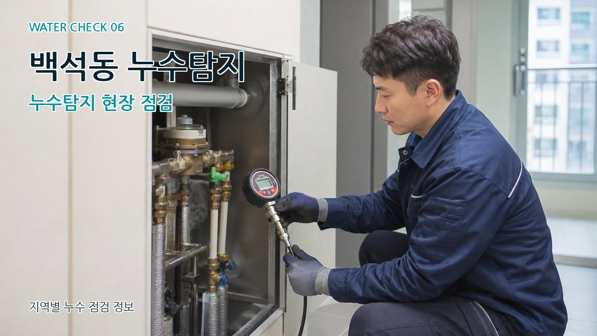백석동 누수탐지 누수탐지 현장 점검