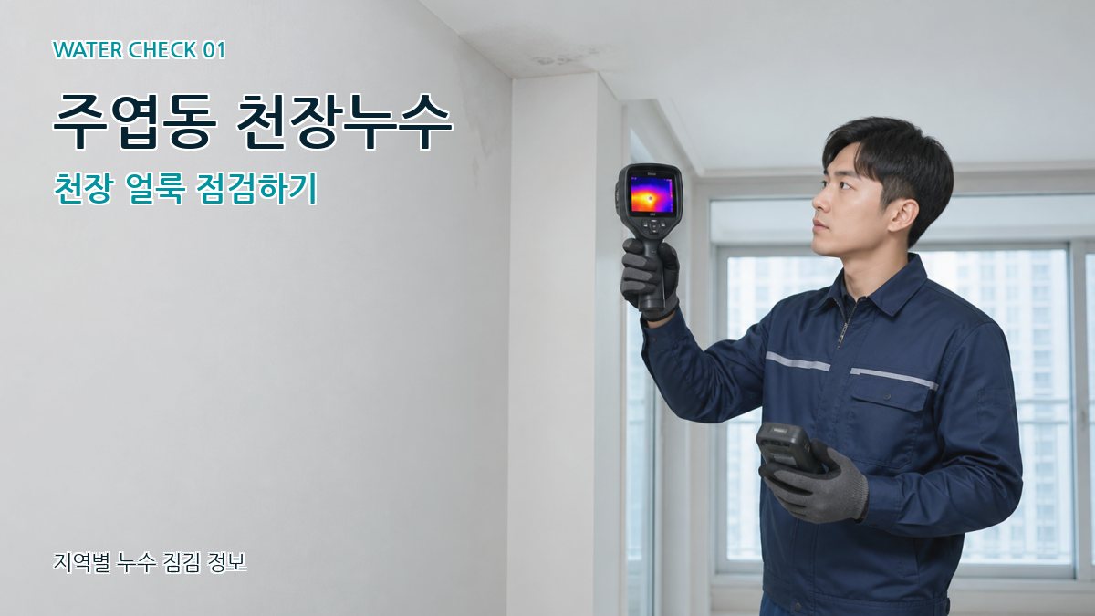 주엽동 아파트누수 누수탐지 이미지