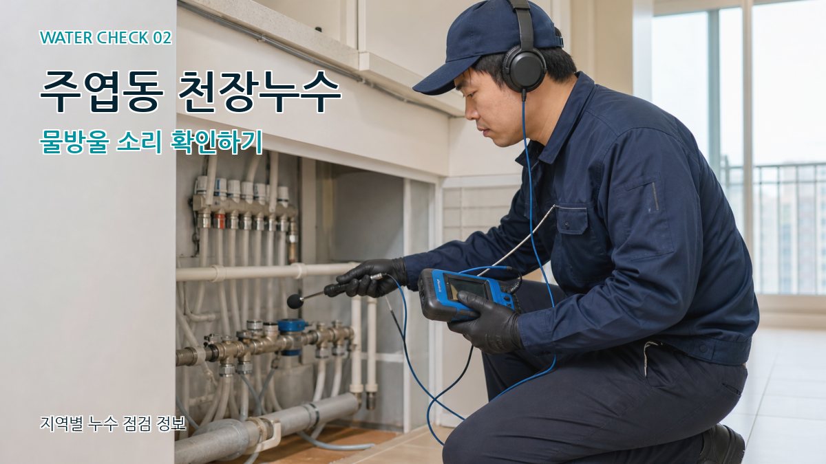 주엽동 화장실누수 누수탐지 이미지