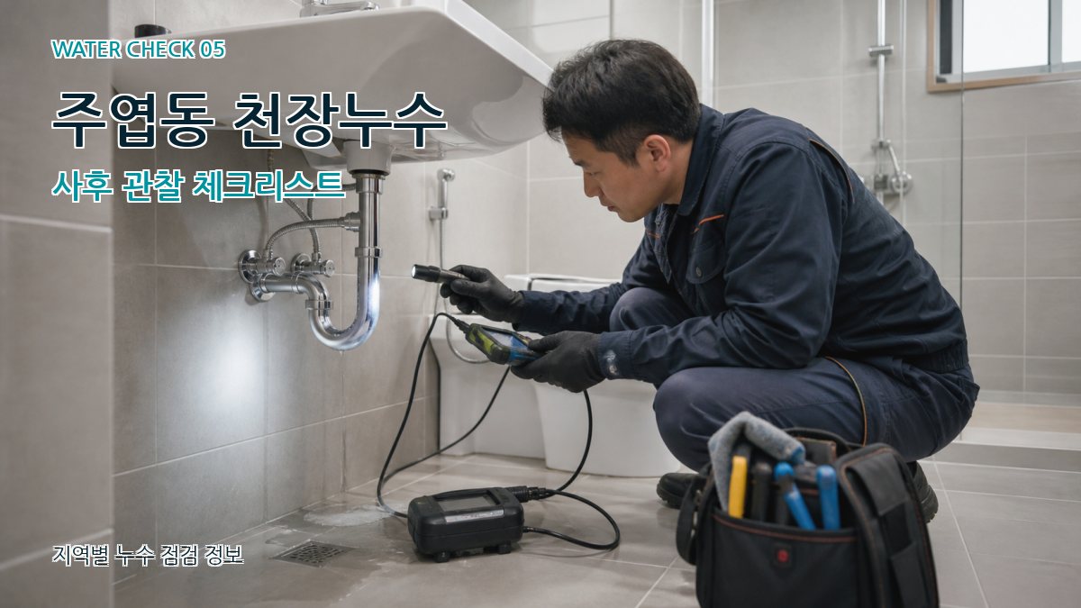 주엽동 누수공사 누수탐지 이미지