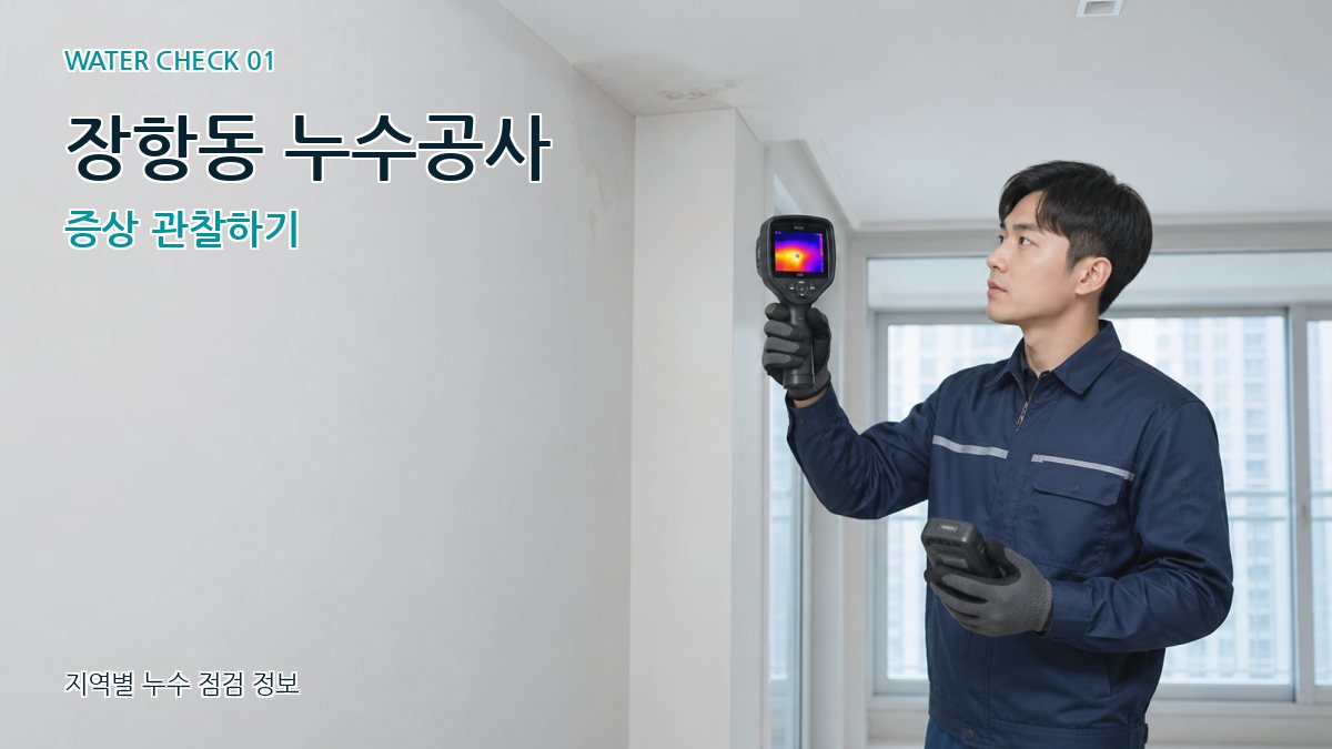 장항동 아파트누수 누수탐지 이미지