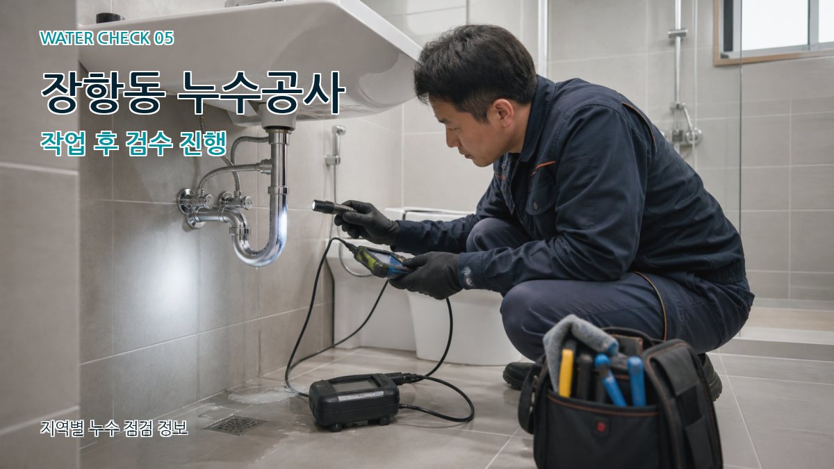 장항동 누수공사 누수탐지 이미지