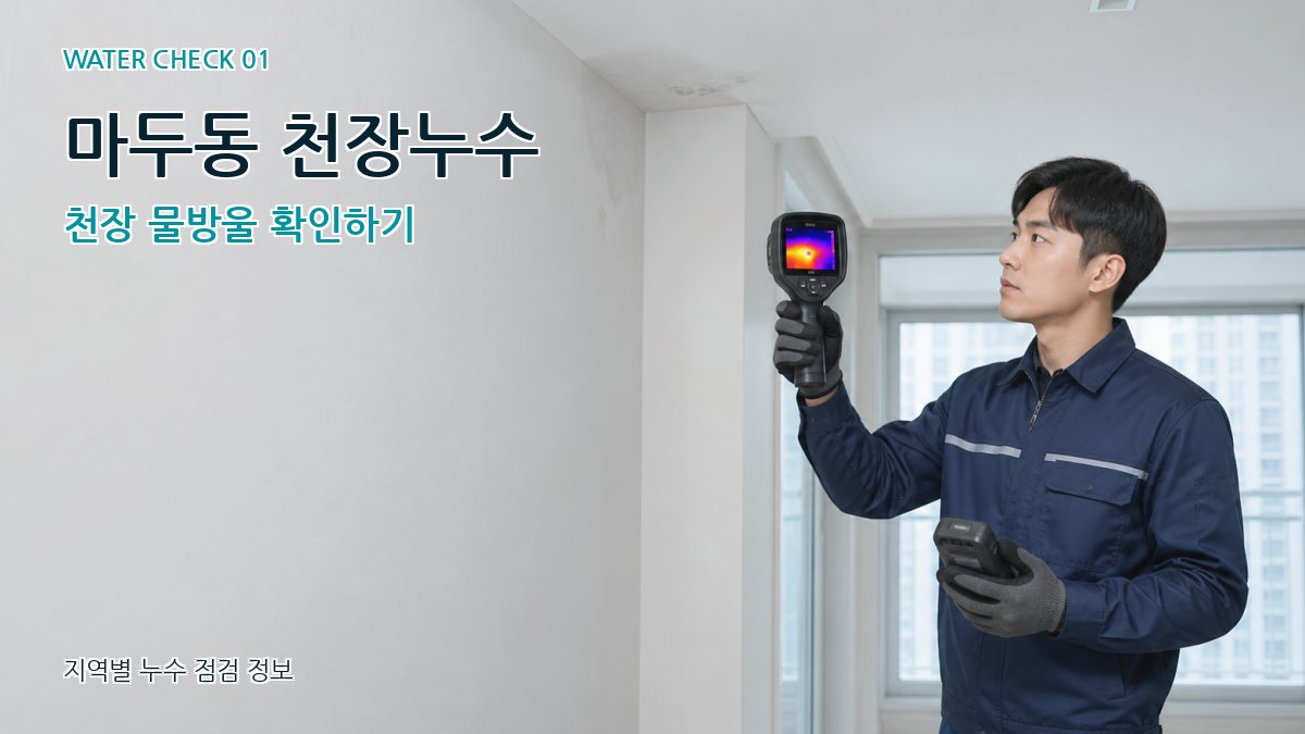 마두동 아파트누수 누수탐지 이미지