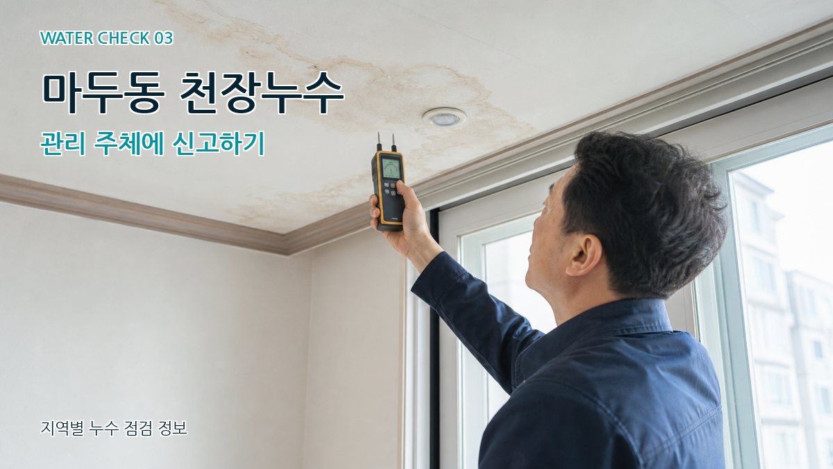 마두동 천장누수 누수탐지 이미지