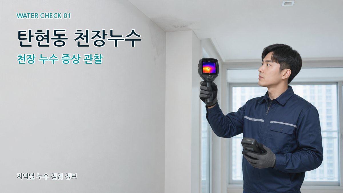 탄현동 아파트누수 누수탐지 이미지