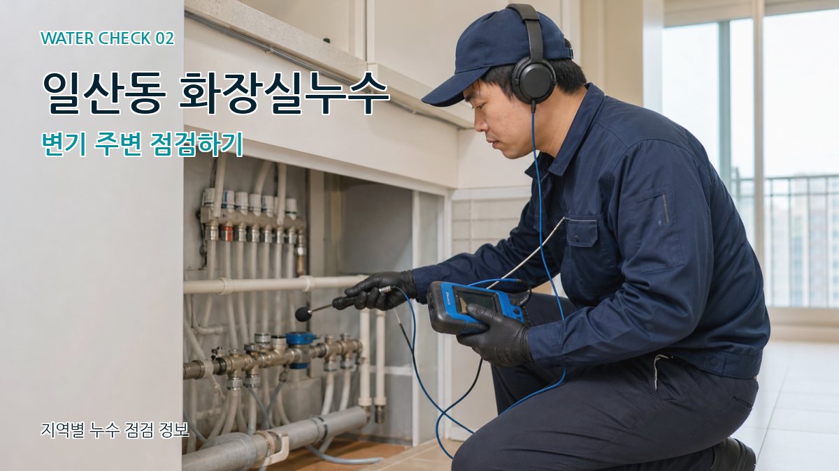일산동 화장실누수 누수탐지 이미지