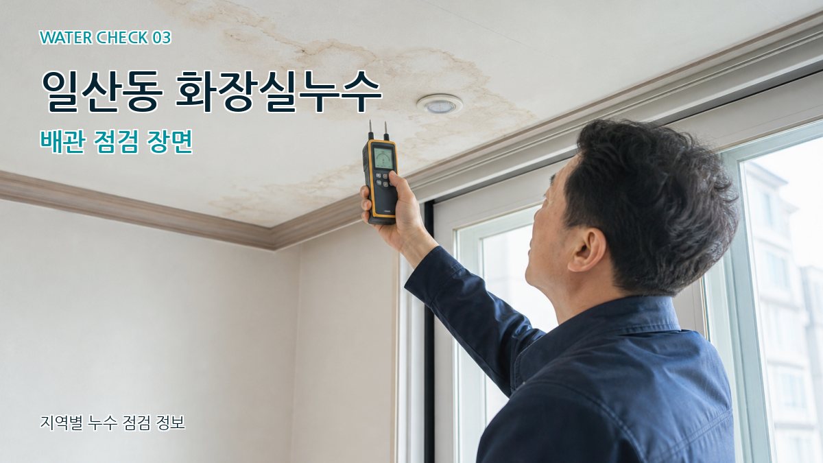 일산동 천장누수 누수탐지 이미지