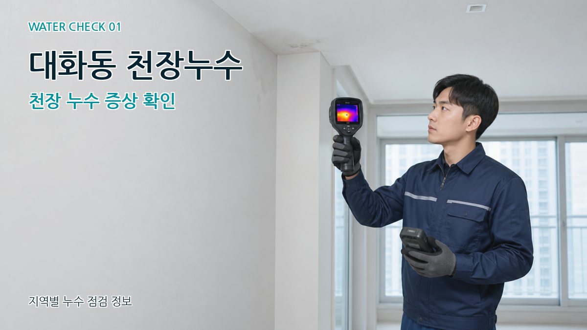 대화동 천장누수 천장 누수 증상 확인