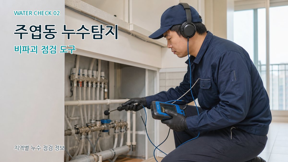 주엽동 화장실누수 누수탐지 이미지