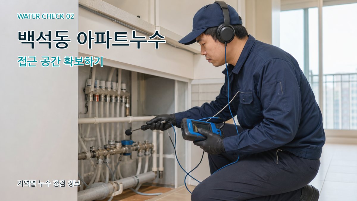 백석동 화장실누수 누수탐지 이미지