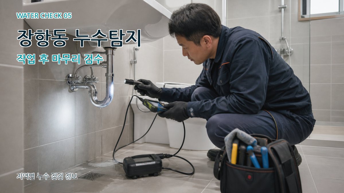 장항동 누수공사 누수탐지 이미지