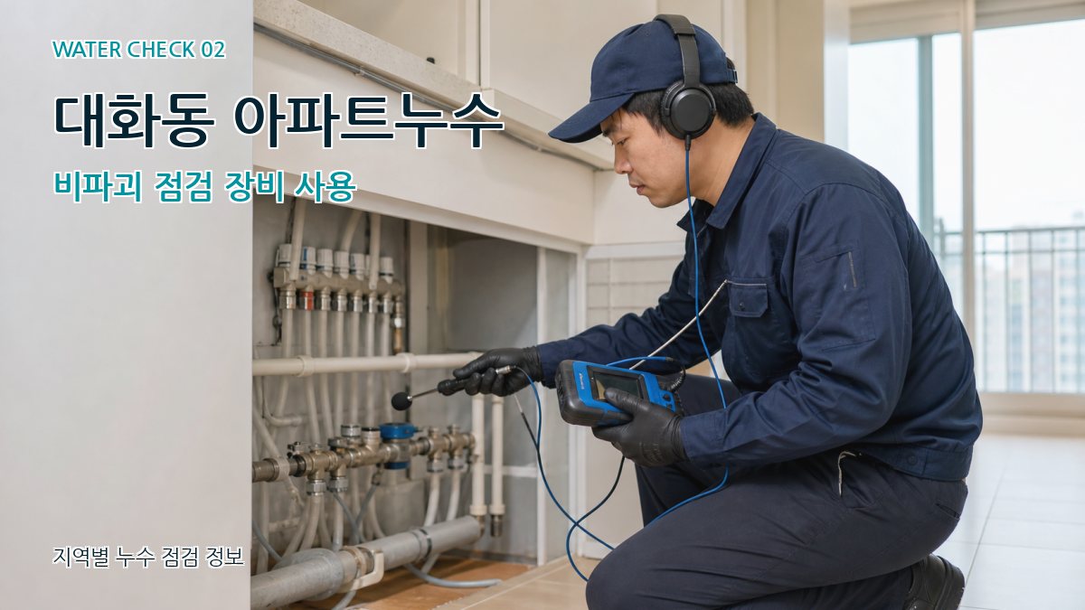 대화동 화장실누수 누수탐지 이미지