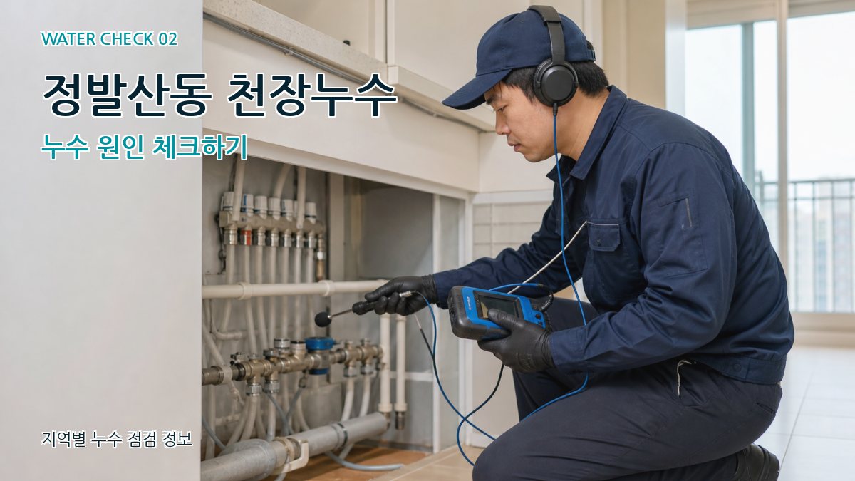 정발산동 화장실누수 누수탐지 이미지
