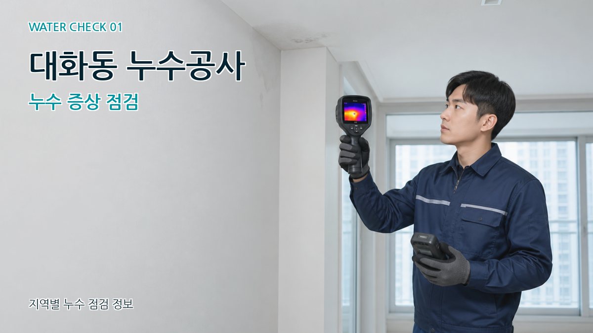 대화동 아파트누수 누수탐지 이미지