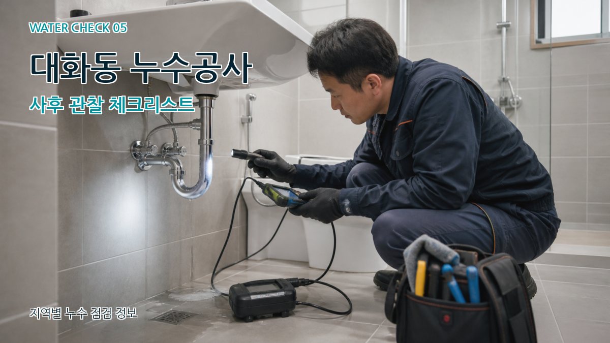 대화동 누수공사 누수탐지 이미지
