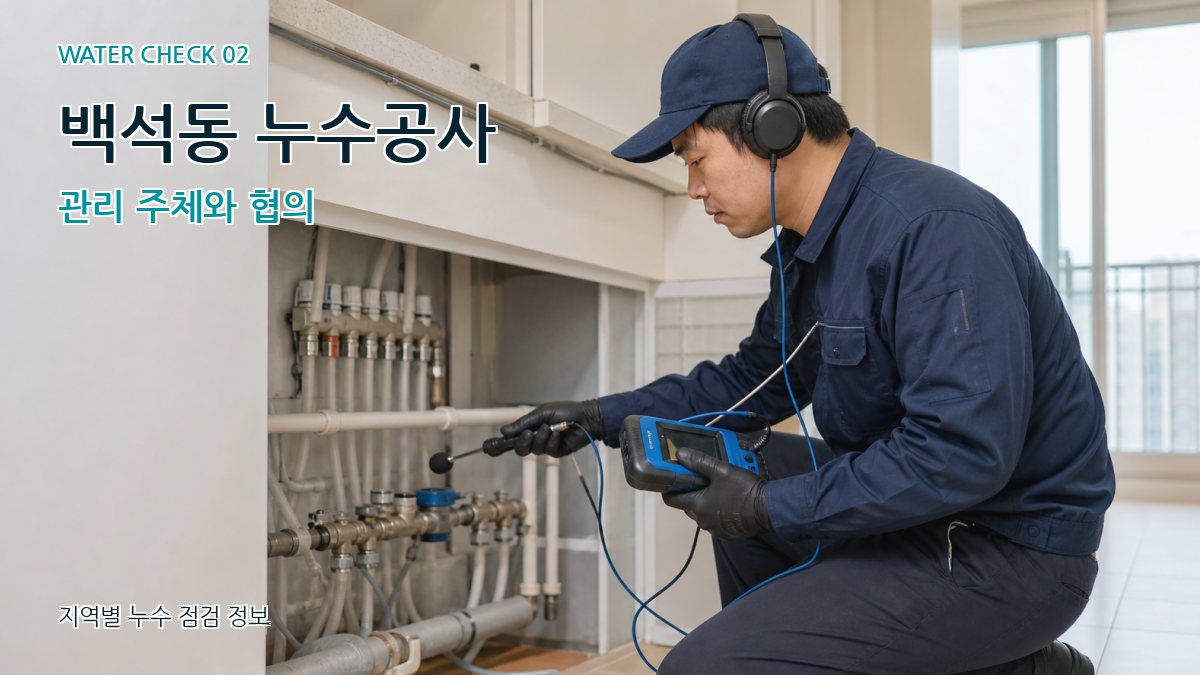 백석동 화장실누수 누수탐지 이미지