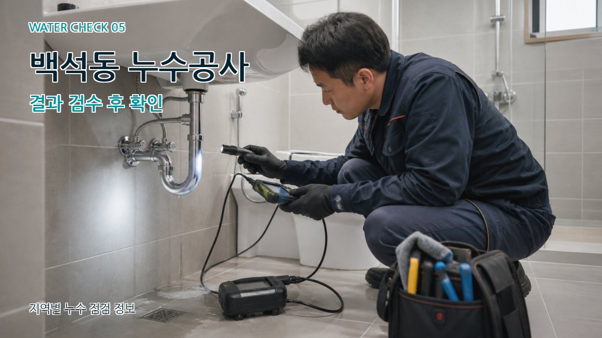 백석동 누수공사 누수탐지 이미지