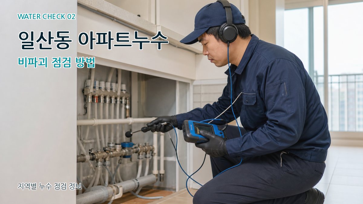 일산동 아파트누수 비파괴 점검 방법