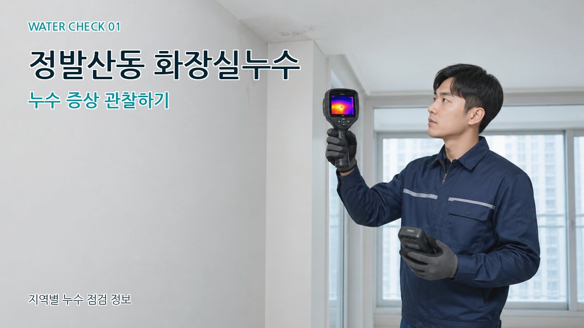 정발산동 아파트누수 누수탐지 이미지