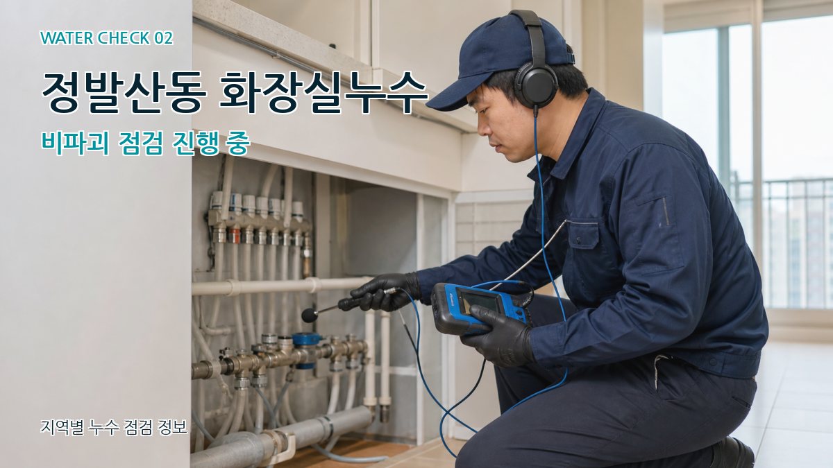 정발산동 화장실누수 누수탐지 이미지