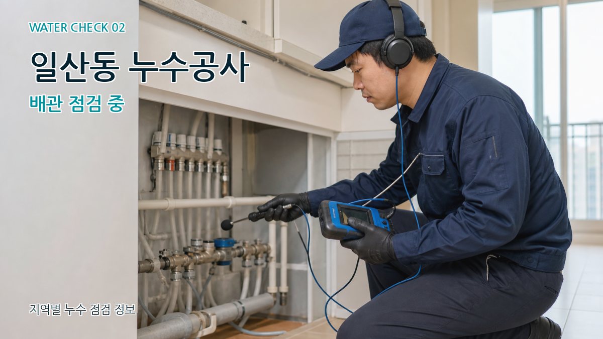 일산동 화장실누수 누수탐지 이미지