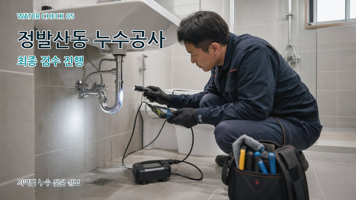 정발산동 누수공사 누수탐지 이미지