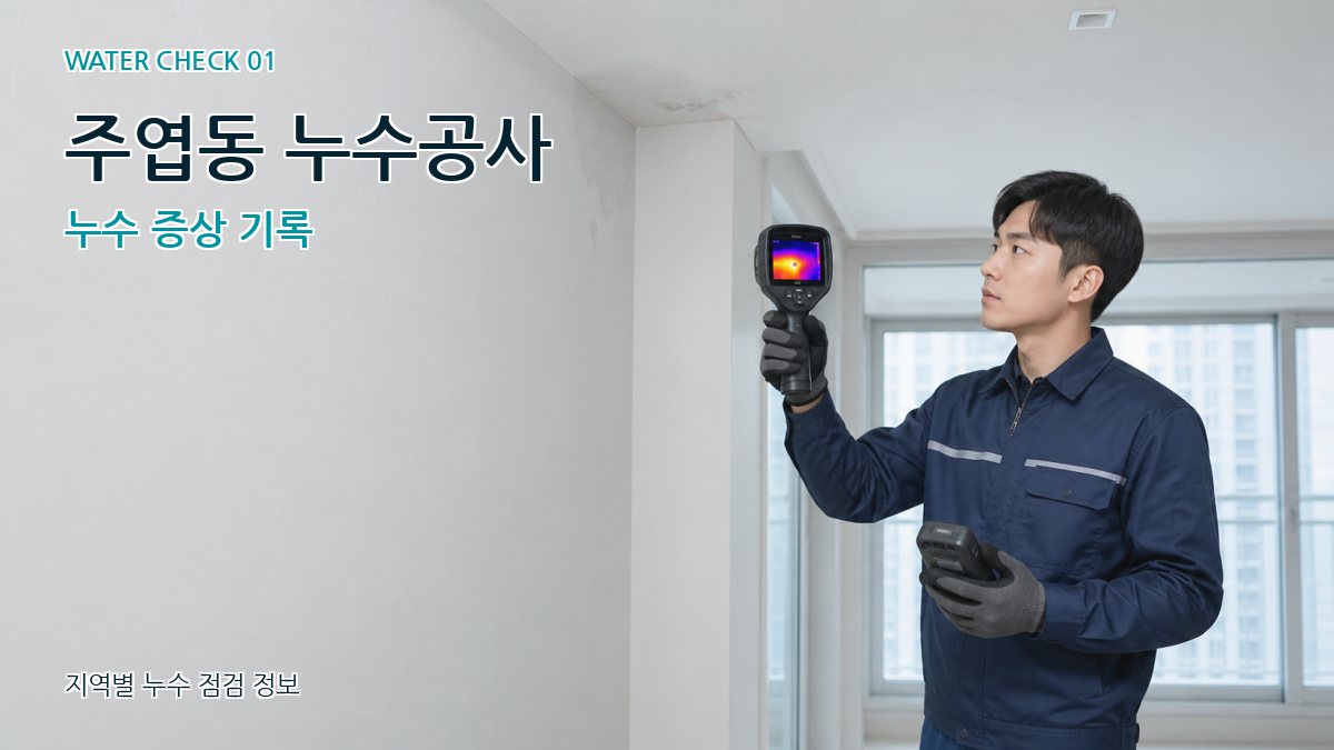 주엽동 아파트누수 누수탐지 이미지
