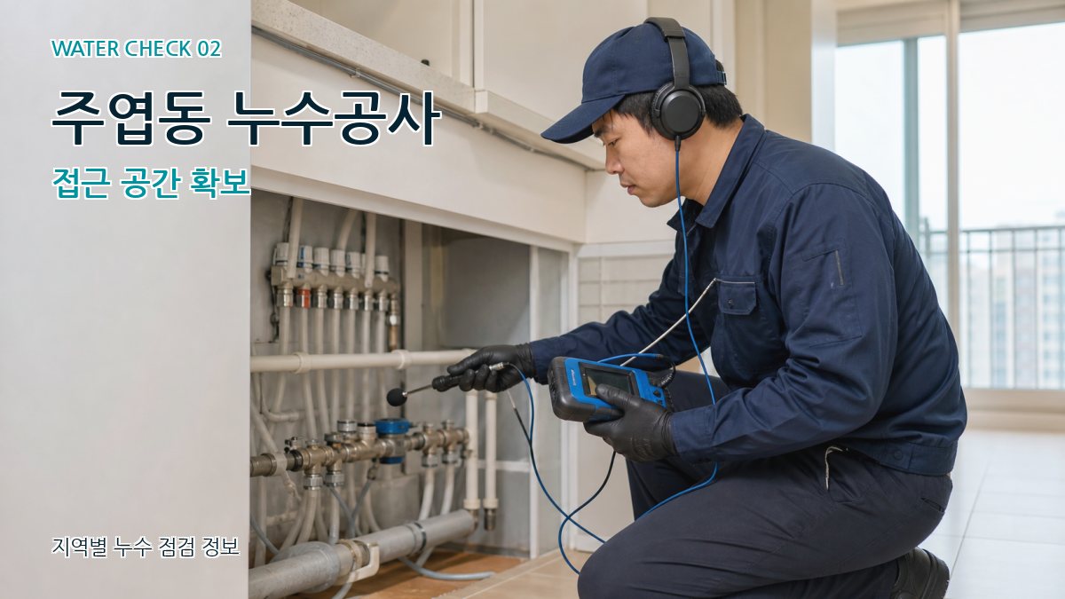 주엽동 화장실누수 누수탐지 이미지