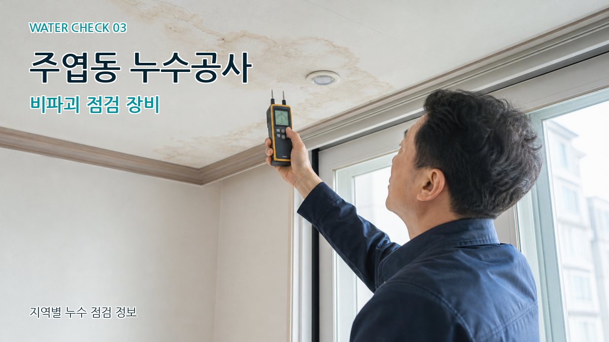 주엽동 천장누수 누수탐지 이미지