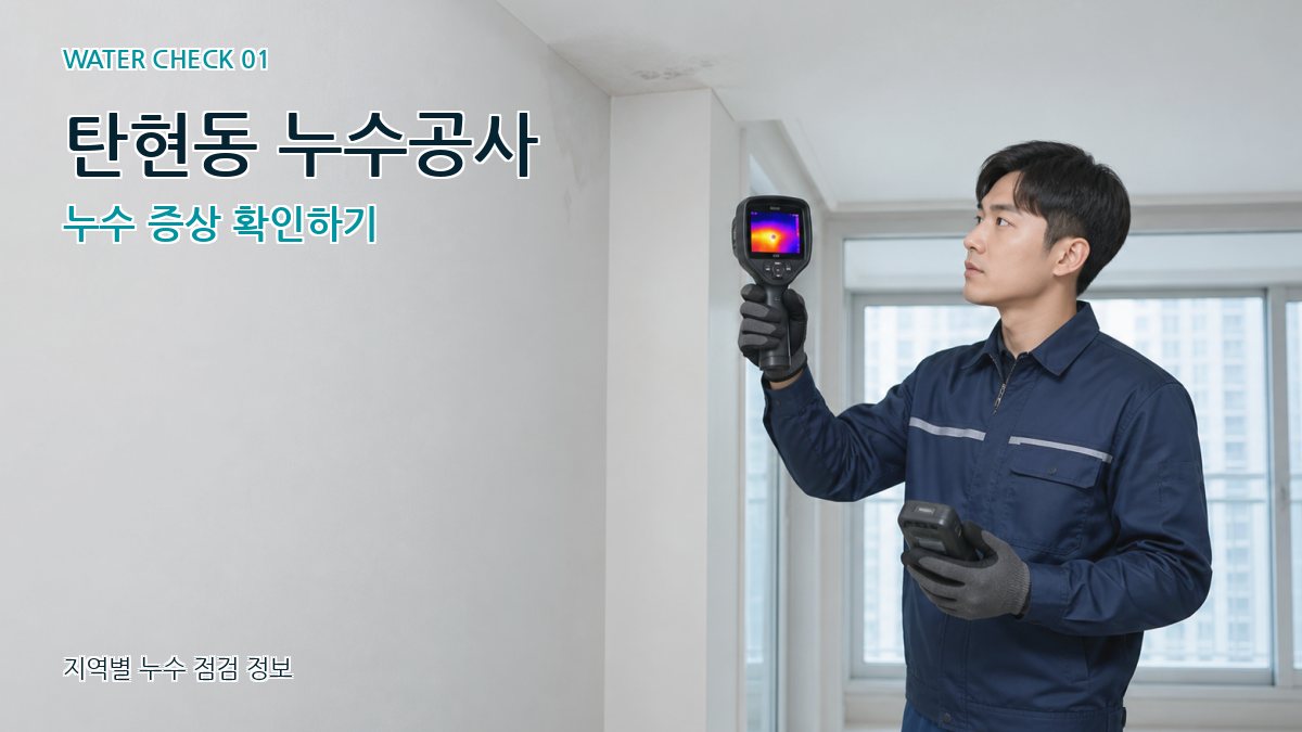 탄현동 아파트누수 누수탐지 이미지