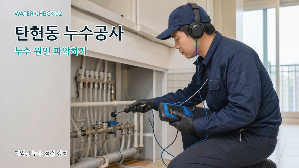 탄현동 화장실누수 누수탐지 이미지