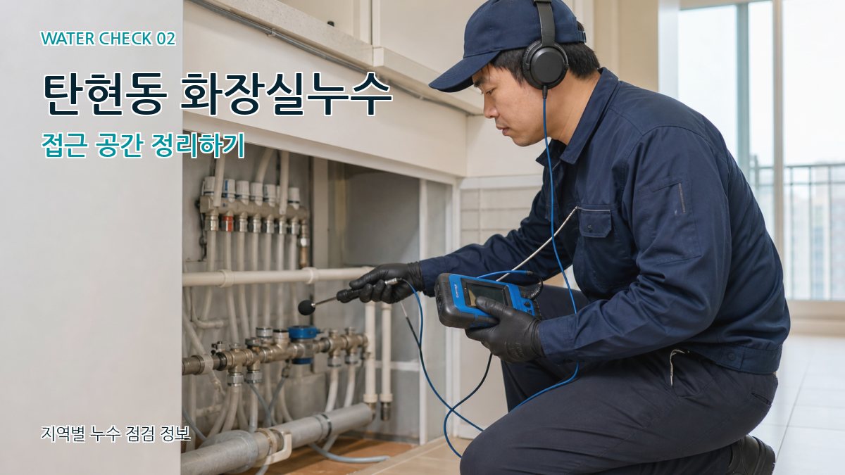 탄현동 화장실누수 누수탐지 이미지
