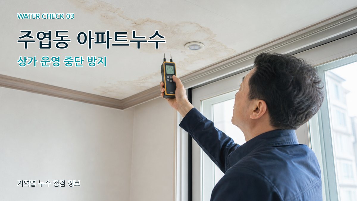 주엽동 천장누수 누수탐지 이미지