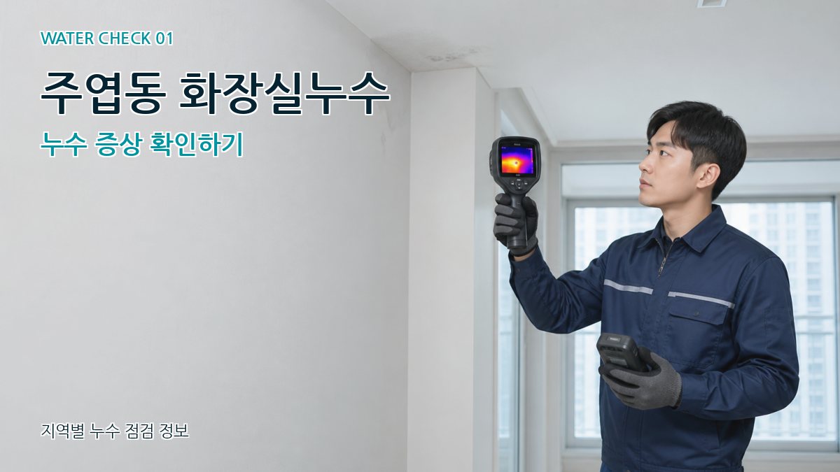 주엽동 아파트누수 누수탐지 이미지