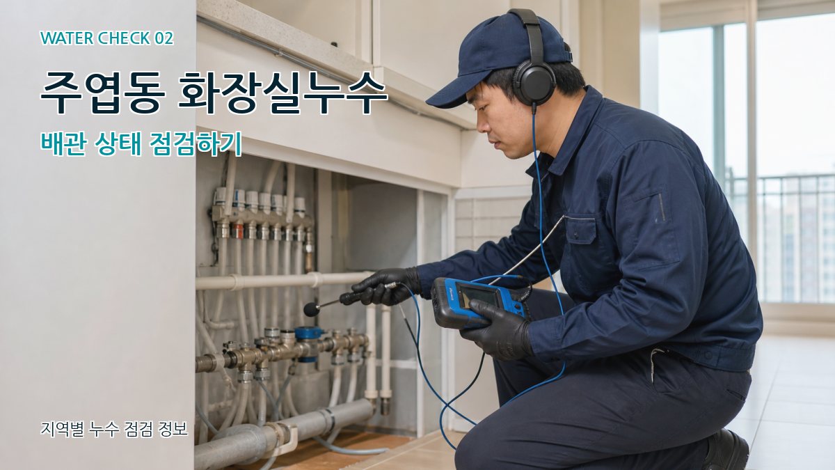 주엽동 화장실누수 누수탐지 이미지