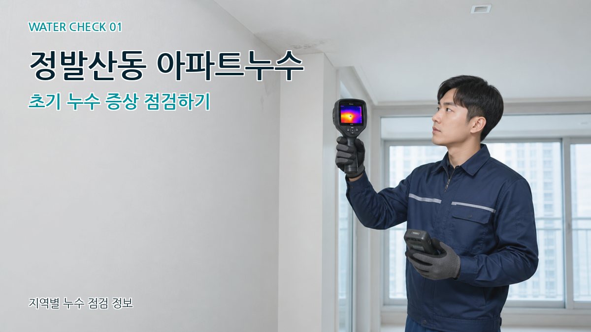 정발산동 아파트누수 누수탐지 이미지