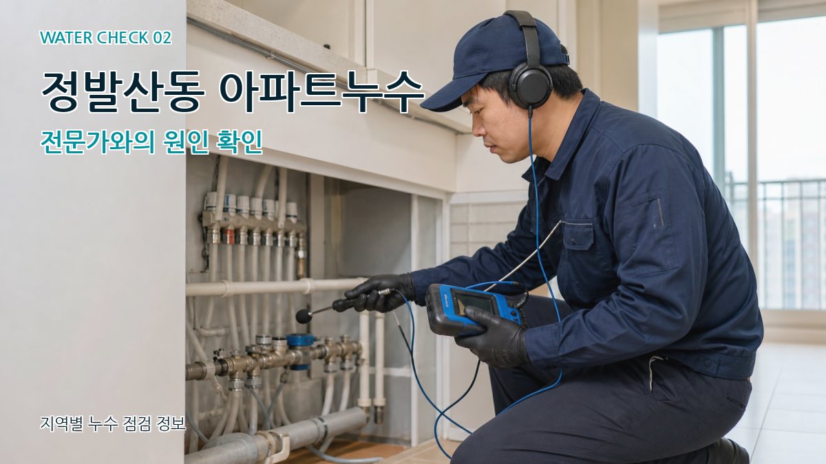 정발산동 화장실누수 누수탐지 이미지