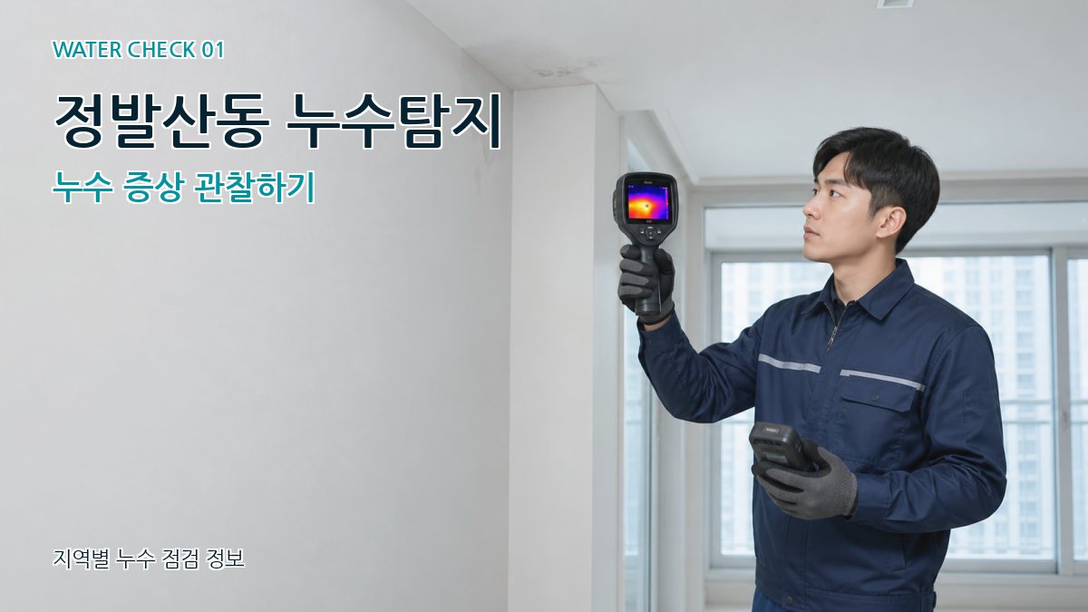 정발산동 아파트누수 누수탐지 이미지