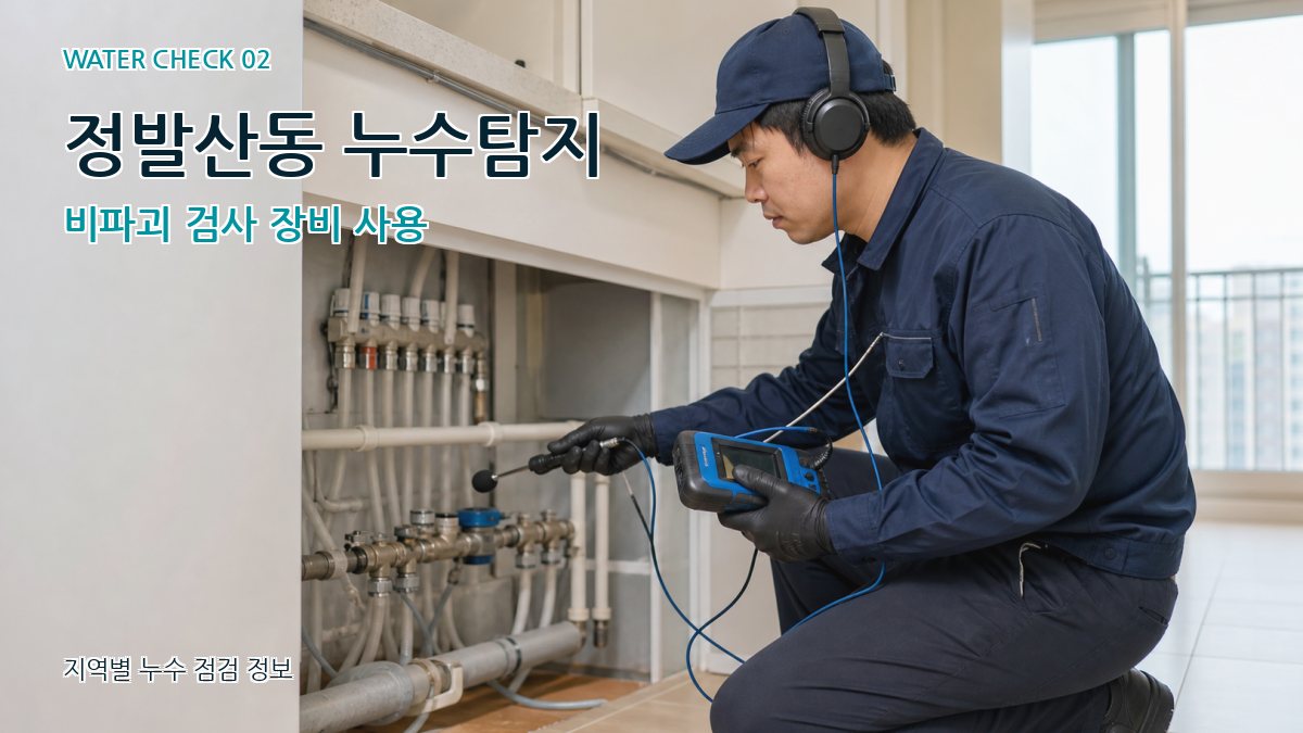 정발산동 화장실누수 누수탐지 이미지