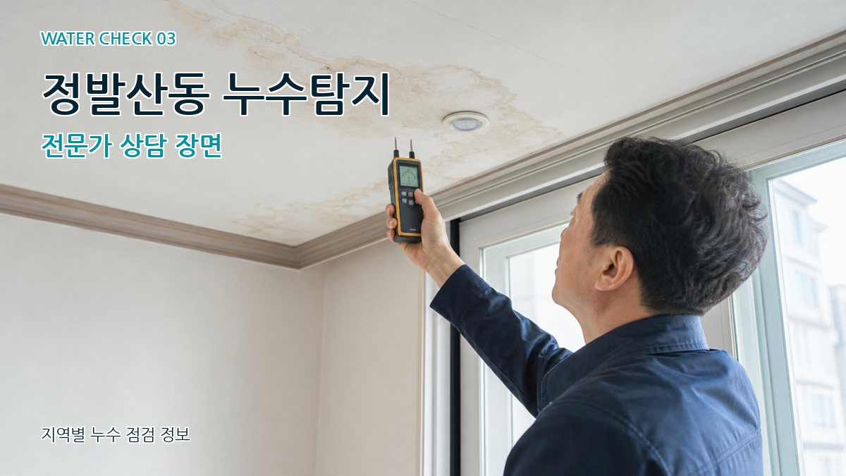 정발산동 천장누수 누수탐지 이미지