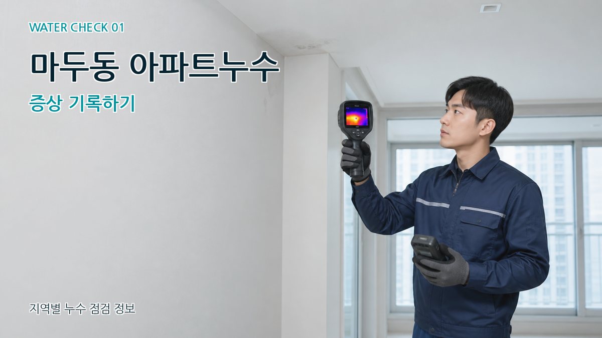 마두동 아파트누수 누수탐지 이미지