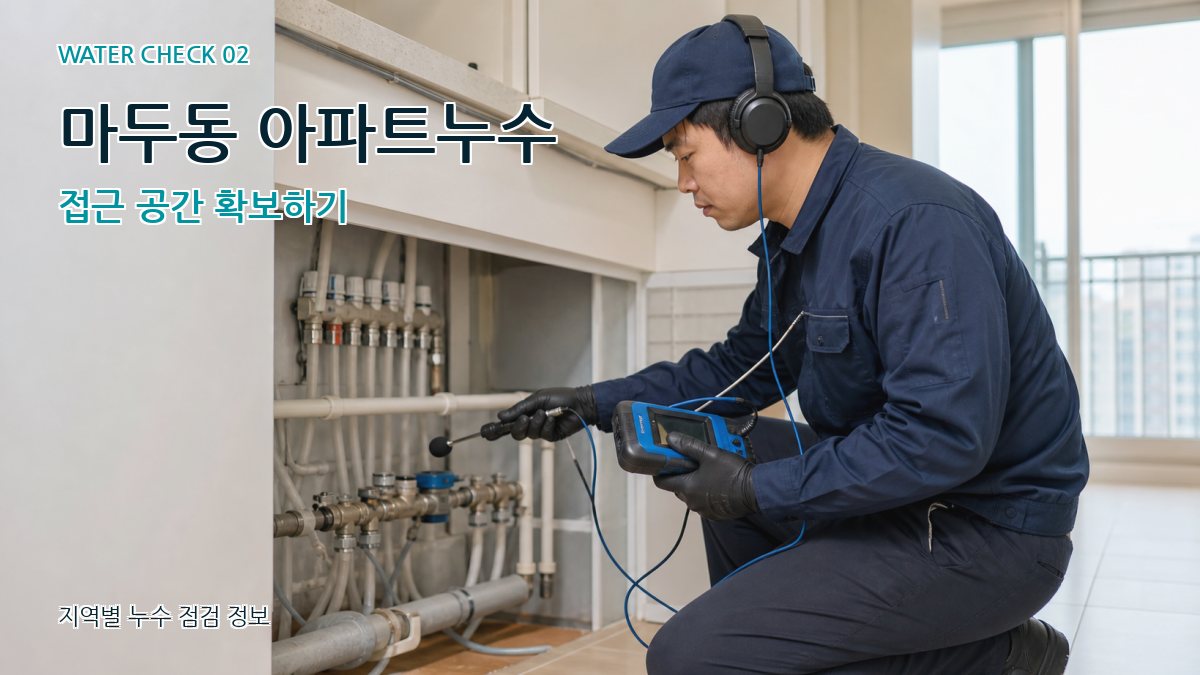 마두동 화장실누수 누수탐지 이미지