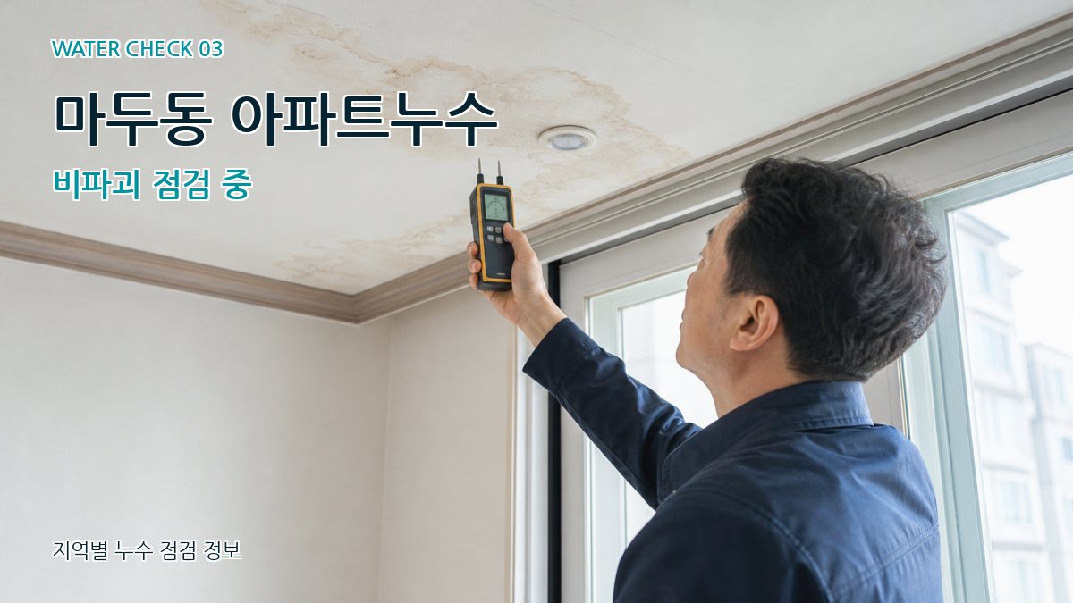 마두동 천장누수 누수탐지 이미지