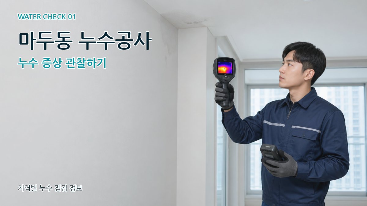마두동 아파트누수 누수탐지 이미지