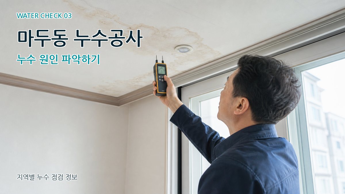 마두동 천장누수 누수탐지 이미지