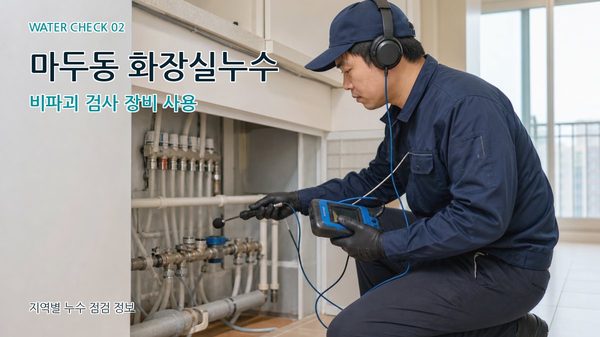 마두동 화장실누수 누수탐지 이미지